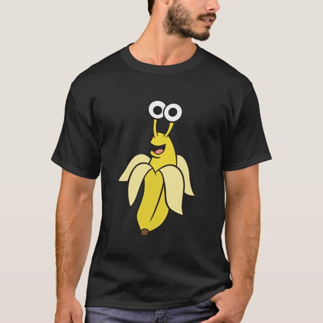 Banana Slug Funny Kawaii Banana Slug T Shirt (Framsida)