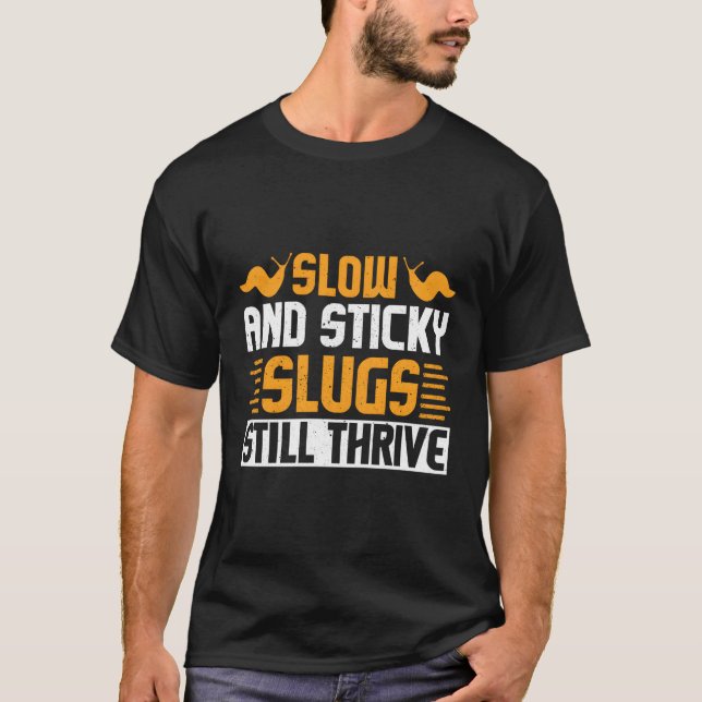 Banana Slug som samlar in offert för Slug Science T Shirt (Framsida)