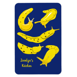 Banana Slugs Gult och Royal Blue Personlig Magnet