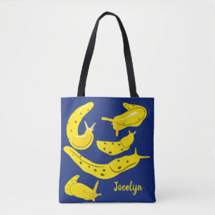 Banana Slugs-Gulten och Royal Blue-Personligen Tygkasse