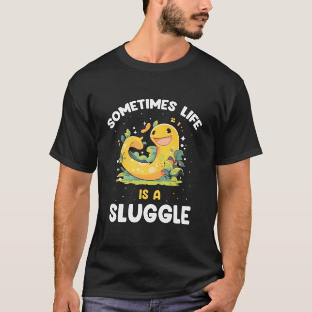Banana Snail Catcher Quote For Banana Slug T Shirt (Framsida)