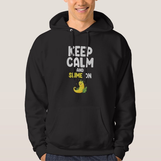 Banana Snail Quote for Snail Catcher and Snail Cat Hoodie (Framsida)