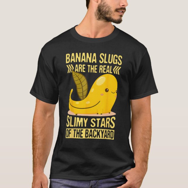 Banana Snail Quote for Snail Catcher and Snail Cat T Shirt (Framsida)