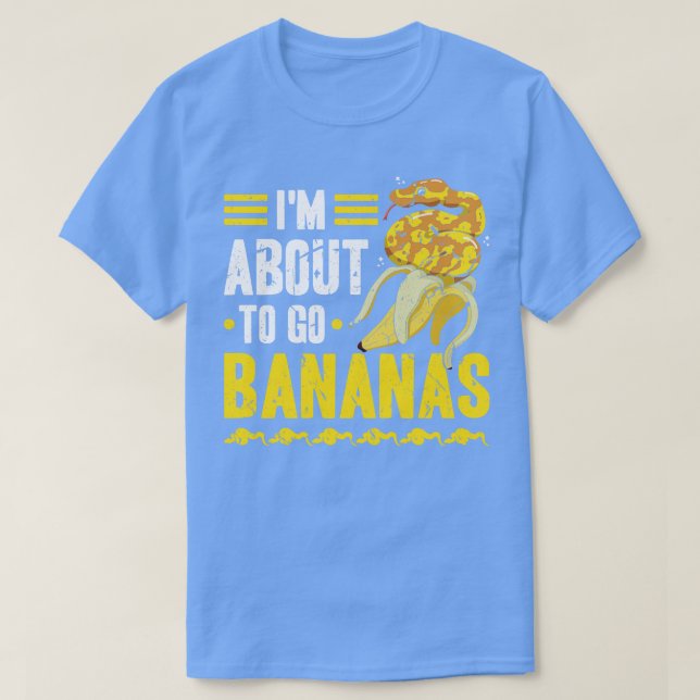 Banana Snake Funny Herpetolog Boll Python T Shirt (Design framsida)