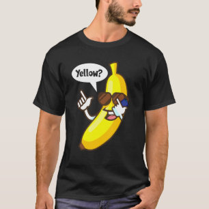 Banana som svarar på Mobil Gult Sunglass Sommar T Shirt