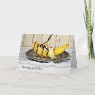 Banana Split Dessert-födelsedagskort Kort