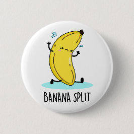 Banana Split Funny Dancing Banana Pun Knapp