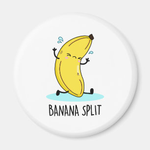 Banana Split Funny Dancing Banana Pun Magnet