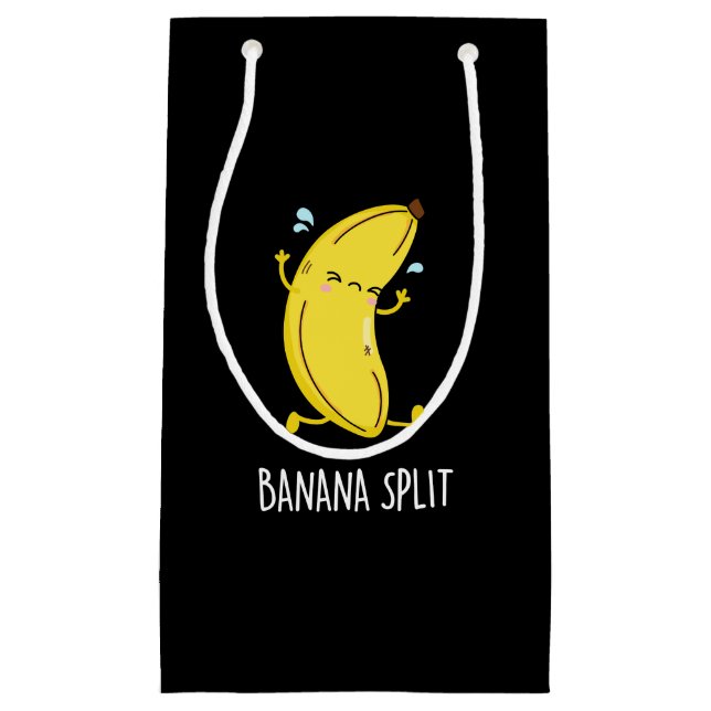 Banana Split Funny Dancing Banana Pun (Mörk BG) (Framsidan)