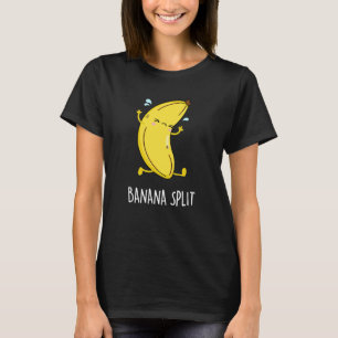 Banana Split Funny Dancing Banana Pun Mörk BG T Shirt