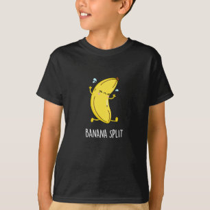 Banana Split Funny Dancing Banana Pun Mörk BG T Shirt