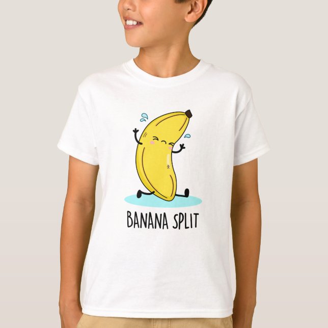 Banana Split Funny Dancing Banana Pun T Shirt (Framsida)