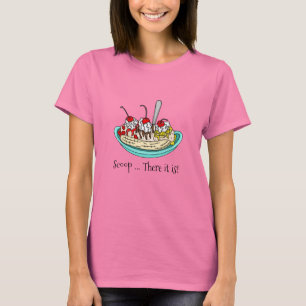 Banana Split Ice Cream Pun T Shirt