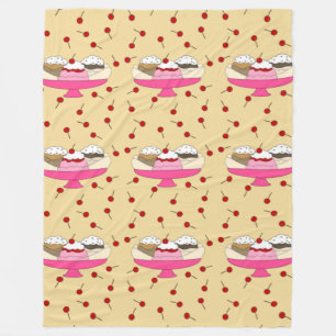 Banana Split Print Fleecefilt