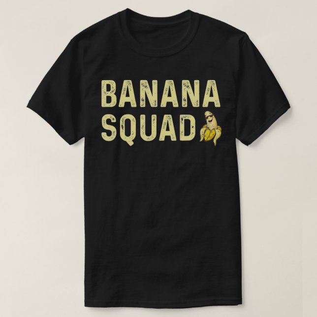 Banana Squad Banana Team Funny Banana  T Shirt (Design framsida)