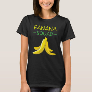 Banana Squad Cool Fruit Banana Vegan Gul Crew T Shirt