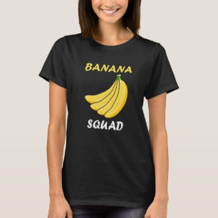 Banana Squad Exotisk Mat Söt Ironisk Mening T Shirt