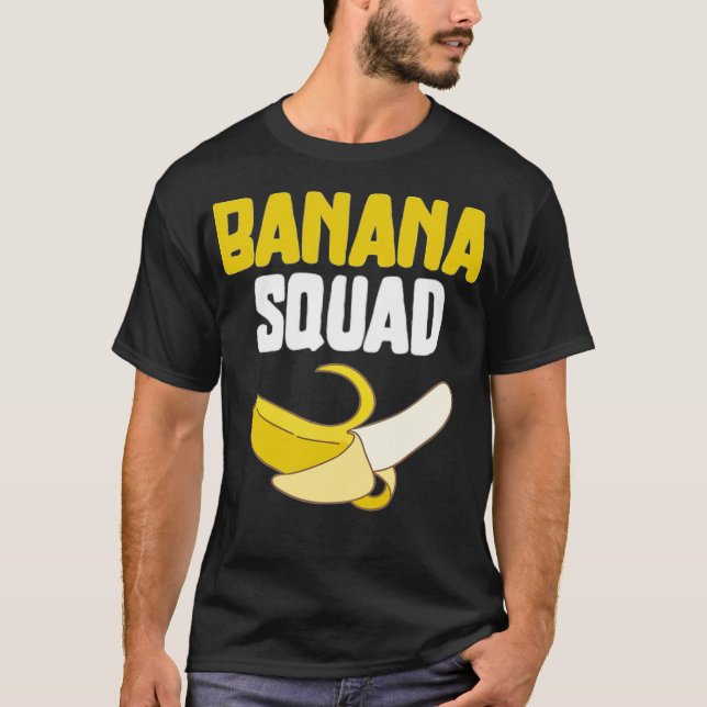 Banana Squad Funny Banana Lovers Vegan Food Funny  T Shirt (Framsida)