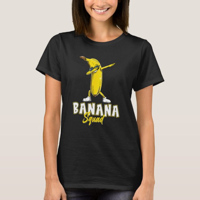 Banana Squad Funny Dabbing Banana Shirt Food & Dab T Shirt (Framsida)