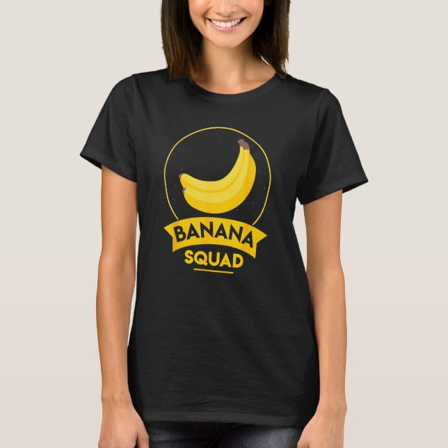 Banana Squad Funny Dabbing Banana T Shirt (Framsida)