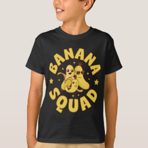 Banana Squad Funny Manar Women Boys Vegan Fruit Fo T Shirt