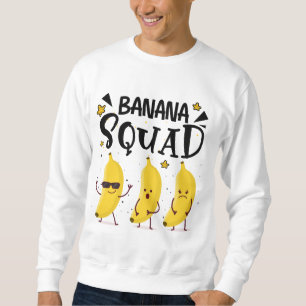 Banana Squad Summer Funny Banana Fruit Älskare Lång Ärmad Tröja