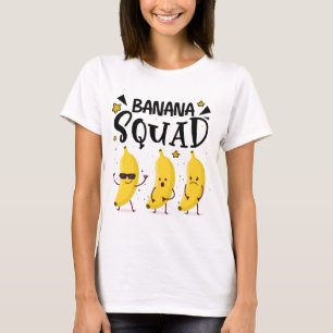 Banana Squad Summer Funny Banana Fruit Älskare T Shirt