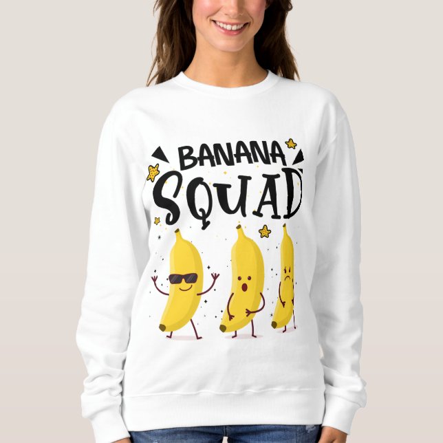 Banana Squad Summer Funny Banana Fruit Älskare T Shirt (Framsida)