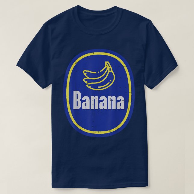Banana Sticker Funny Fruit Lazy DIY Easy Halloween T Shirt (Design framsida)