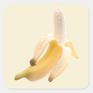 BANANA Sticker Fyrkantigt Klistermärke