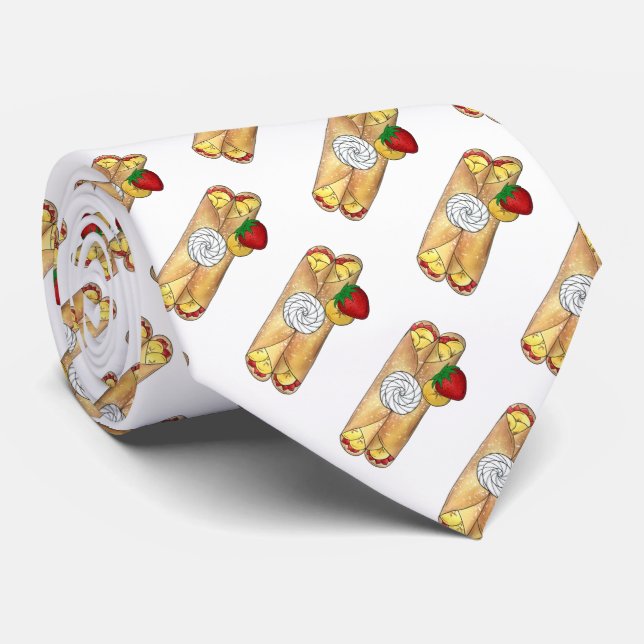 Banana Strawberry Crêpes Fransk Food Cuisine Crepe Slips (Rullad)