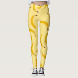 Banana Struktur lätt gult Leggings