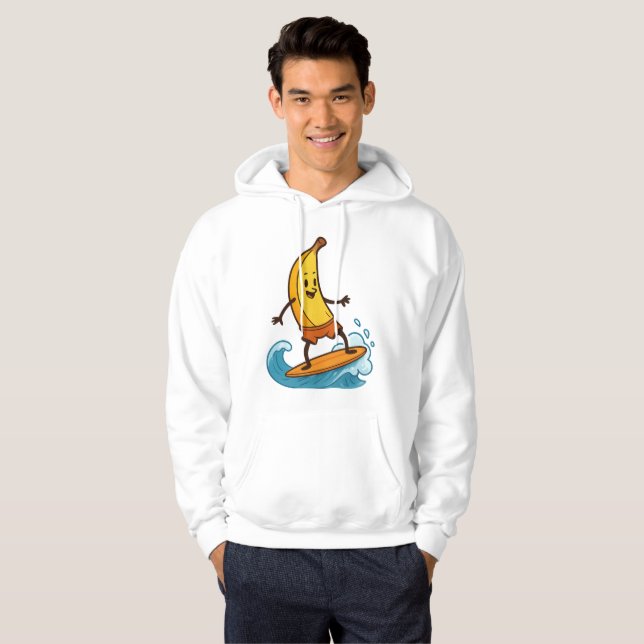Banana Surfer Hoodie (Hel framsida)