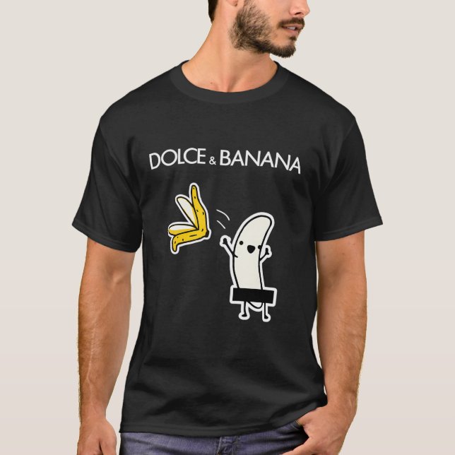 Banana T Shirts För manar - Dolce Banana - Funny B (Framsida)