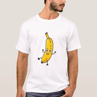 Banana tecknad dansa t shirt