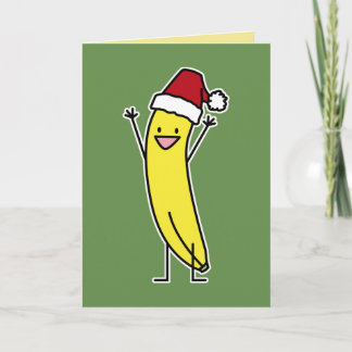 Banana Tomhat firar och fuskar Christma Helgkort