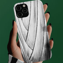 Banana Träd Bark Phone Case - Elegant Monochrome