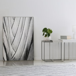 Banana Träd Bark Poster - Abstrakt monokrom muren