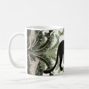 Banana Träd Cheetah Tropical Mönster Kaffemugg