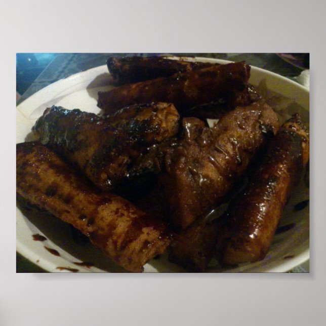 Banana Turon - Filipino Food Dessert Poster (Framsidan)