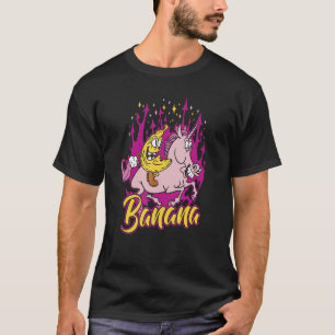 Banana Unicorn Banana Plantain Fruit T Shirt