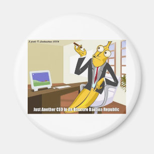 Banana VD Roligt Avvikande Tecknad Samlarpresenter Magnet
