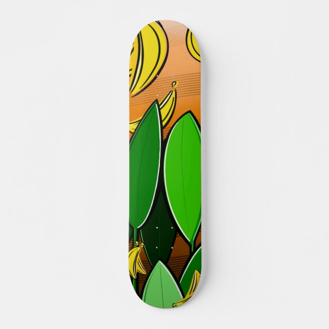 Banana Vibes – Pop Art Skateboard (Framsida)