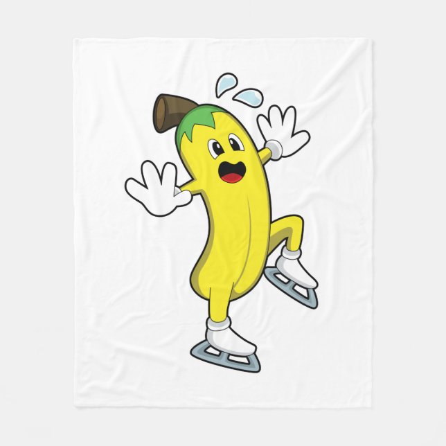 Banana vid isar med isskal.PNG Fleecefilt (Framsidan)