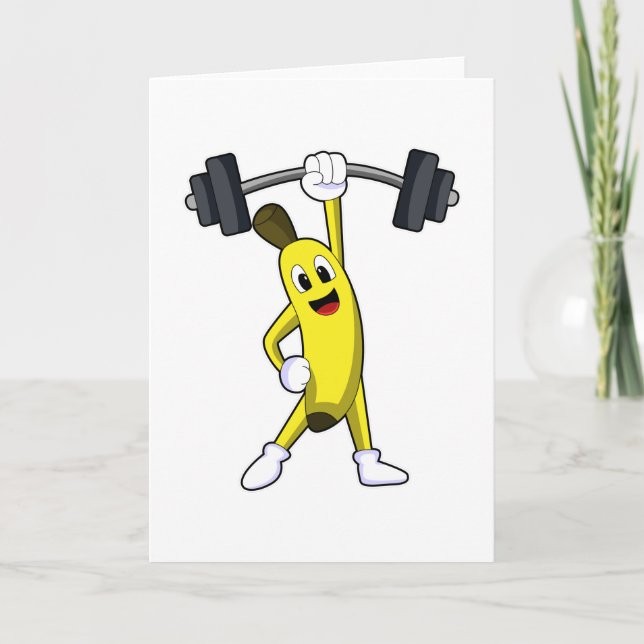 Banana vid Styrketräning med skivstång Kort (Framsida)