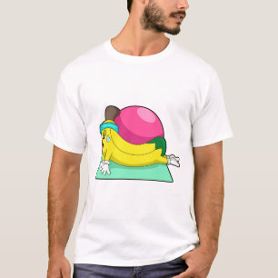 Banana vid Yoga Fitness T Shirt