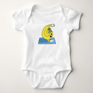 Banana vid Yoga på Yoga-mattan T Shirt