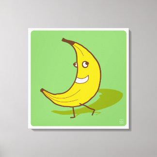 Banana Walk Prata inte Canvastryck