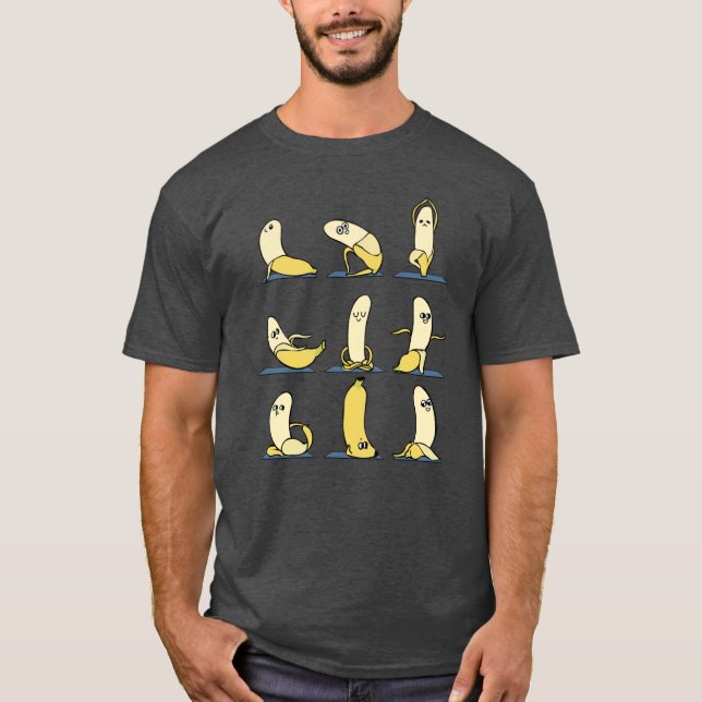 Banana Yoga retro T Shirt (Framsida)