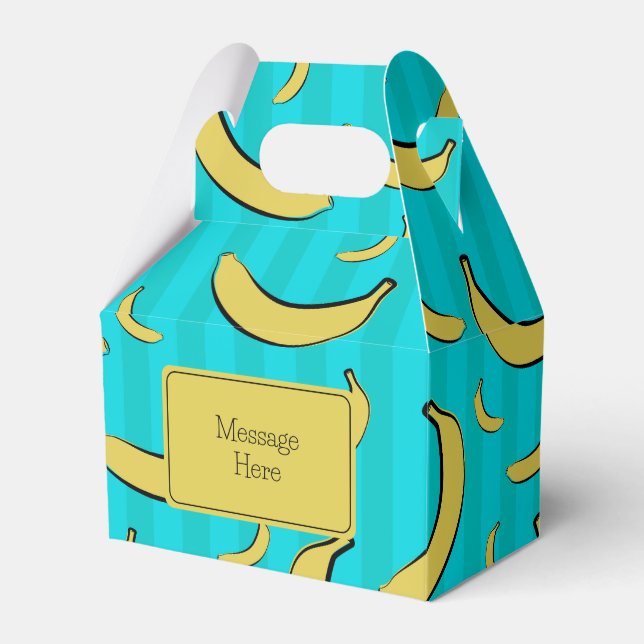 Bananagitarrör Favor Box Presentaskar (Framsidan Sidan)